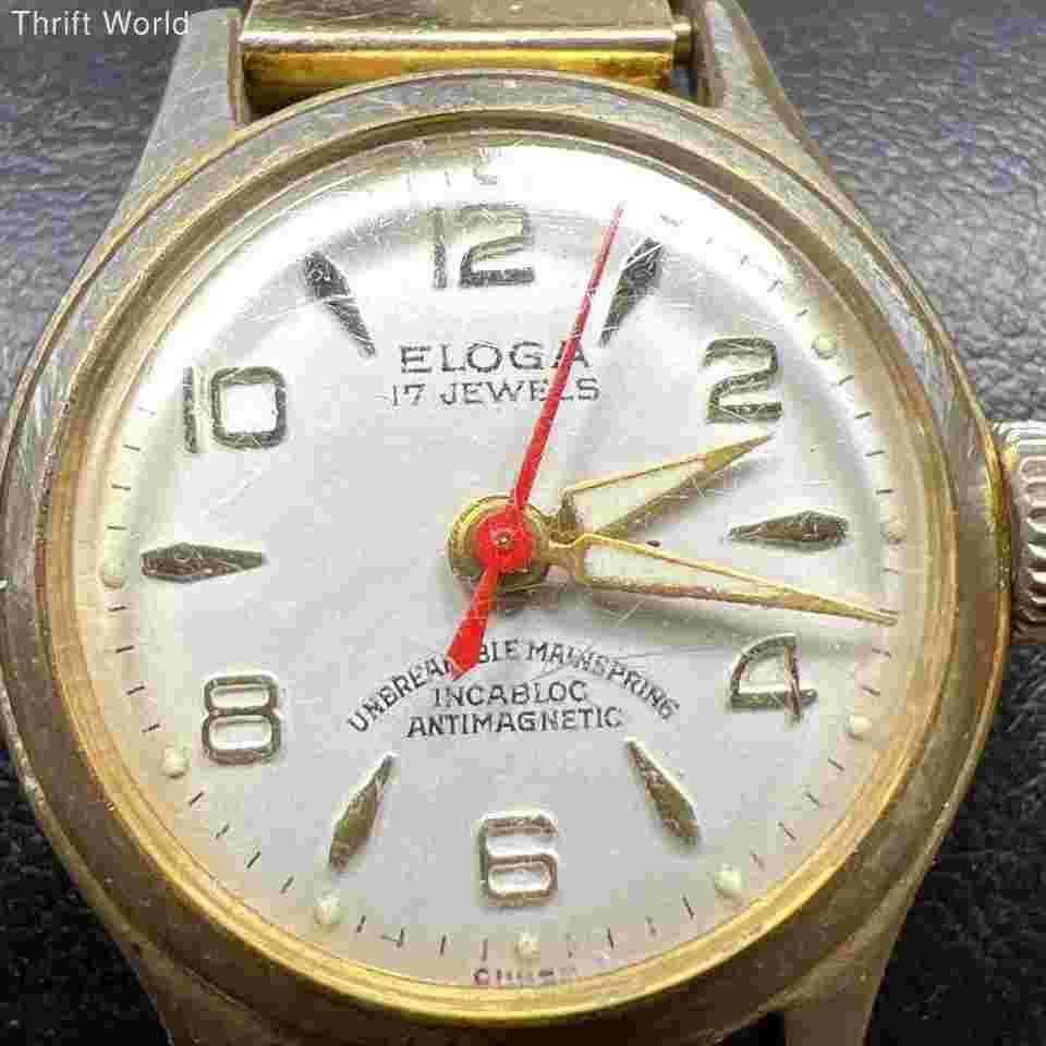 Eloga GP Unbreakable Mainspring Incabloc Antimagnetic Watch Keeping Time