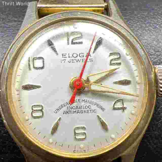 Eloga GP Unbreakable Mainspring Incabloc Antimagnetic Watch Keeping Time