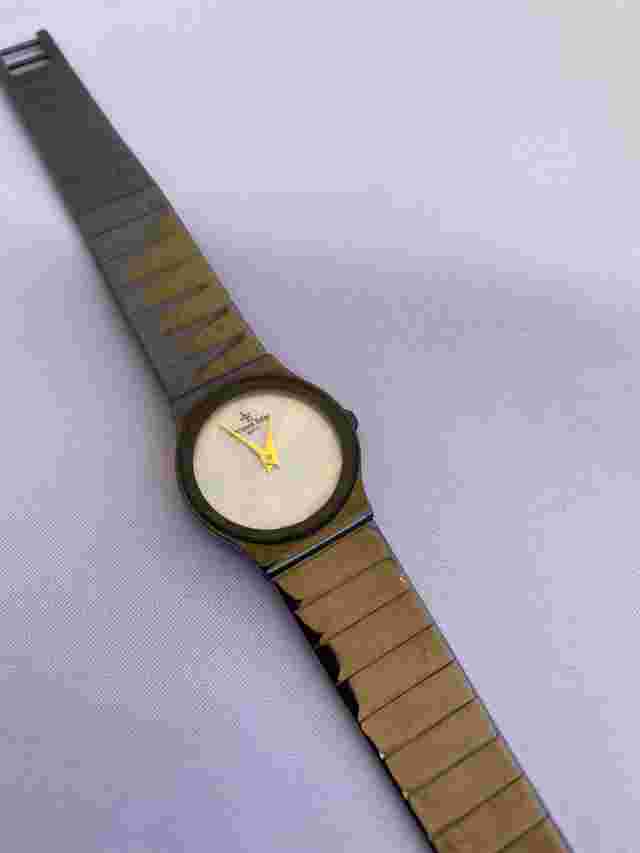 Vintage JACQUES EDHO Ladies Watch IRIDESCENT MOTHER OF PEARL Dial Paris L@@K!
