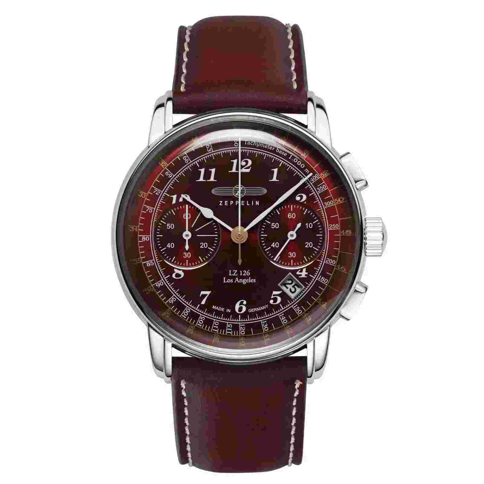 Zeppelin 7614-6 Men's Los Angeles Chronograph Wristwatch