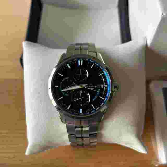 Casio Oceanus Manta OCW-S3000-1AJF 18cm analog watch+Box,manual,links very good
