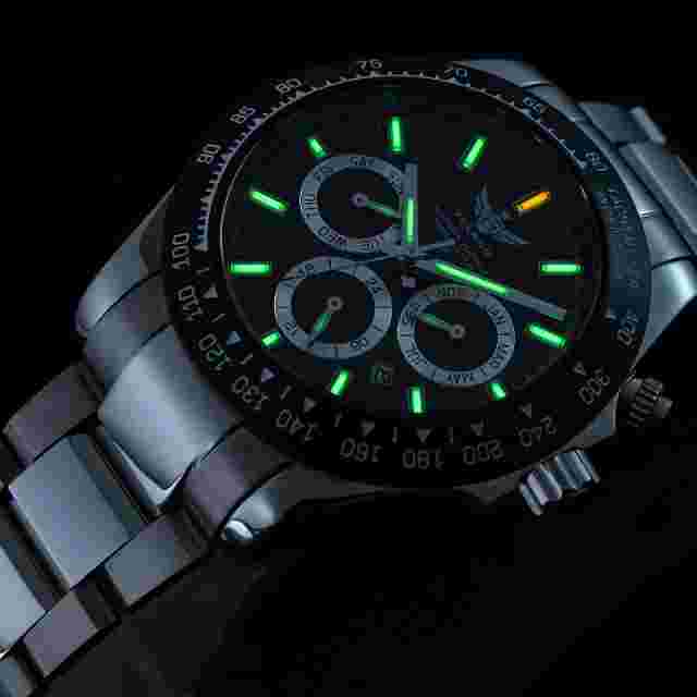 YELANG Men Automatic Watch Pilot Sport Luminous Mechanical Wristwatch 10ATM