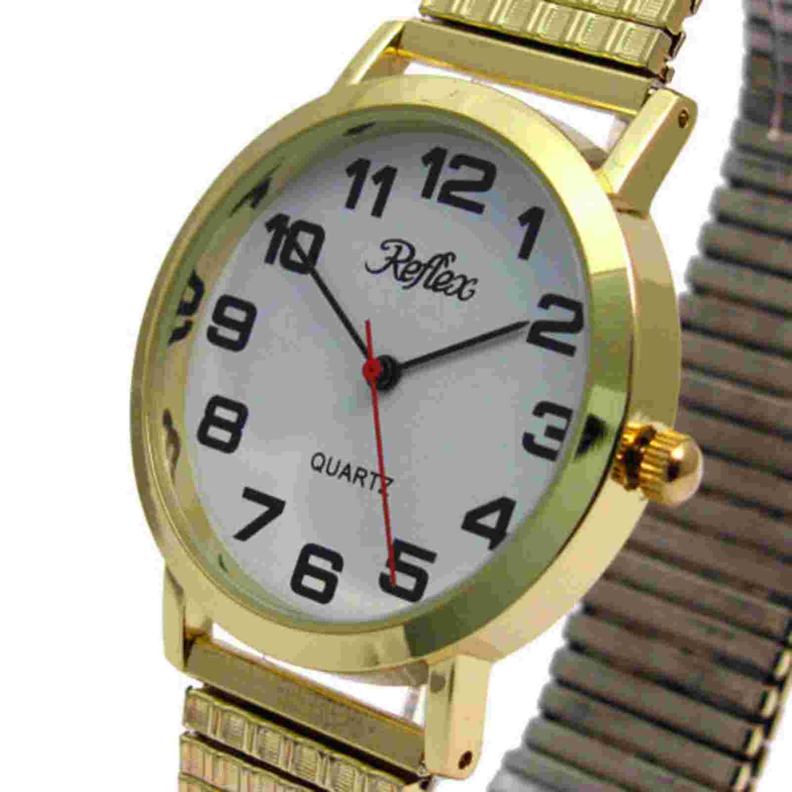 Reflex Wristwatch Men's, Stainless Steel Strap – Gold 102210 GX