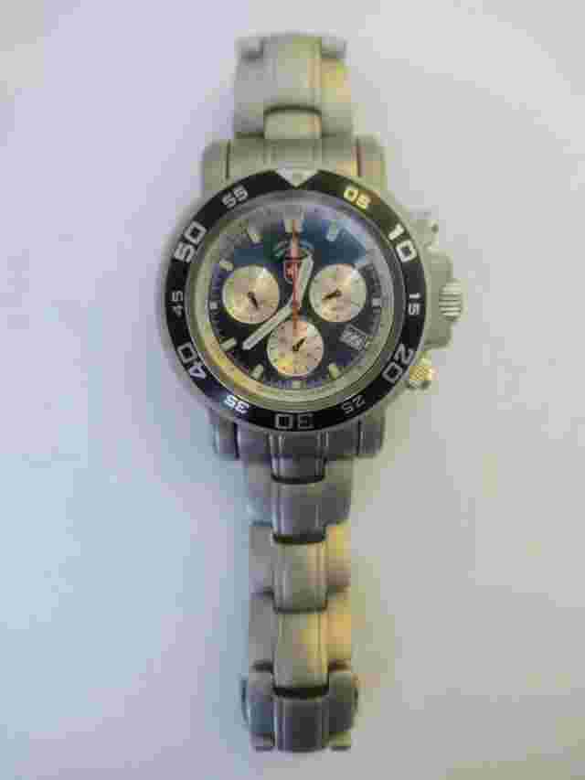 CX SWISS MILITARY NAVY DIVER 500 WATCH SWISS RONDA CHRONO MOVEMENT BLACK