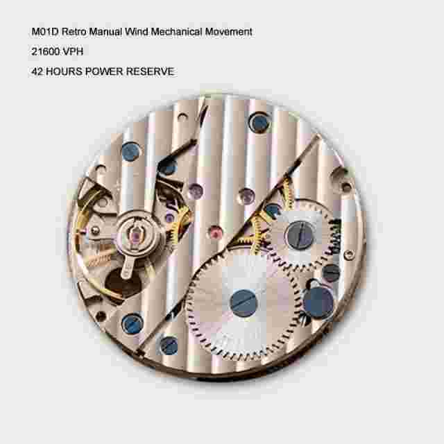 MERKUR Men Watch 39mm Pilot Manual Wind Mechanical Wristwatch 20 Years Luminous