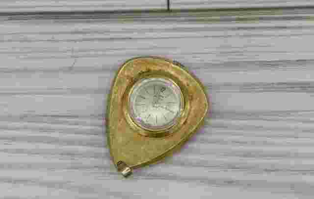 Capri By Mepa Ladies Vintage Gold Tone Wind Up Watch Pendant, Works! Swiss