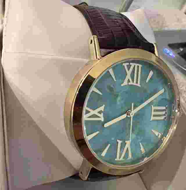 Bronzo Italia - Bronze, Stainless Steel - Turquoise Watch (Needs Battery) #8412