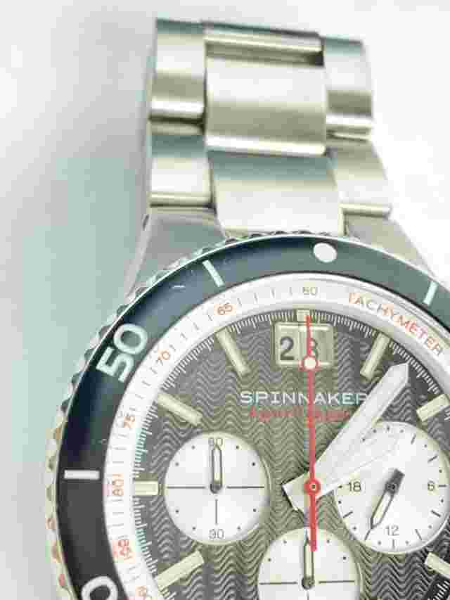 Spinnaker SP-5086 Hydrofoil Chronograph Date Quartz 43mm Mens Watch Working