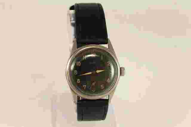 WWII 1940's OLMA Swiss Military Wrist Watch 15 Rubis