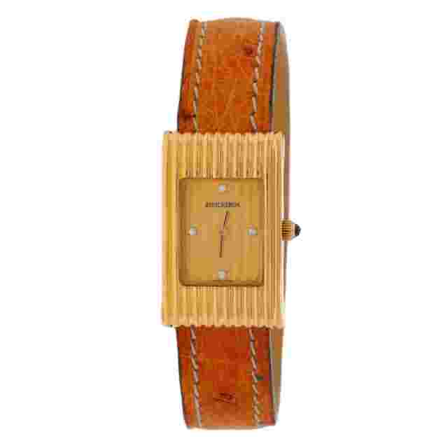 Boucheron Reflet Small Ladies Wristwatch Yellow Gold 18k Quartz 3 Bands 1Yr Wnty