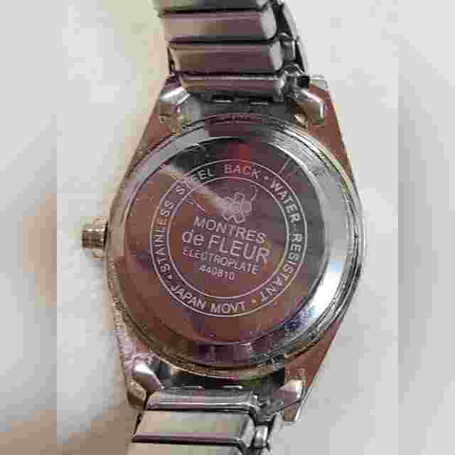 Montres De Fleur Women's Two Tone Fluted Bezel Presidential Watch