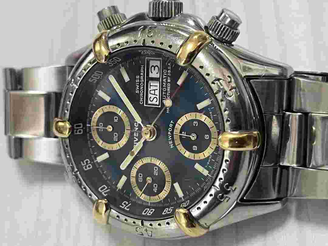 GIVENCHY NEWPORT Watch Valjoux 7750 Chronograph Water Resistant Automatic