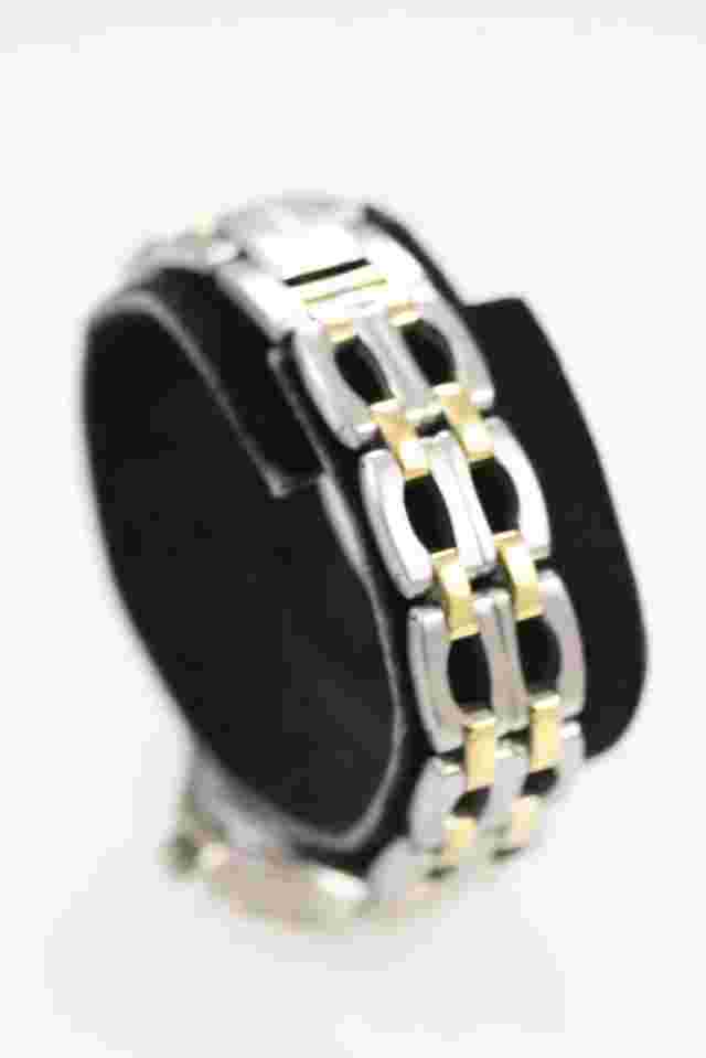 Relic Wet Women Watch Silver Gold Stainless Steel 50m Battery Date White Quartz