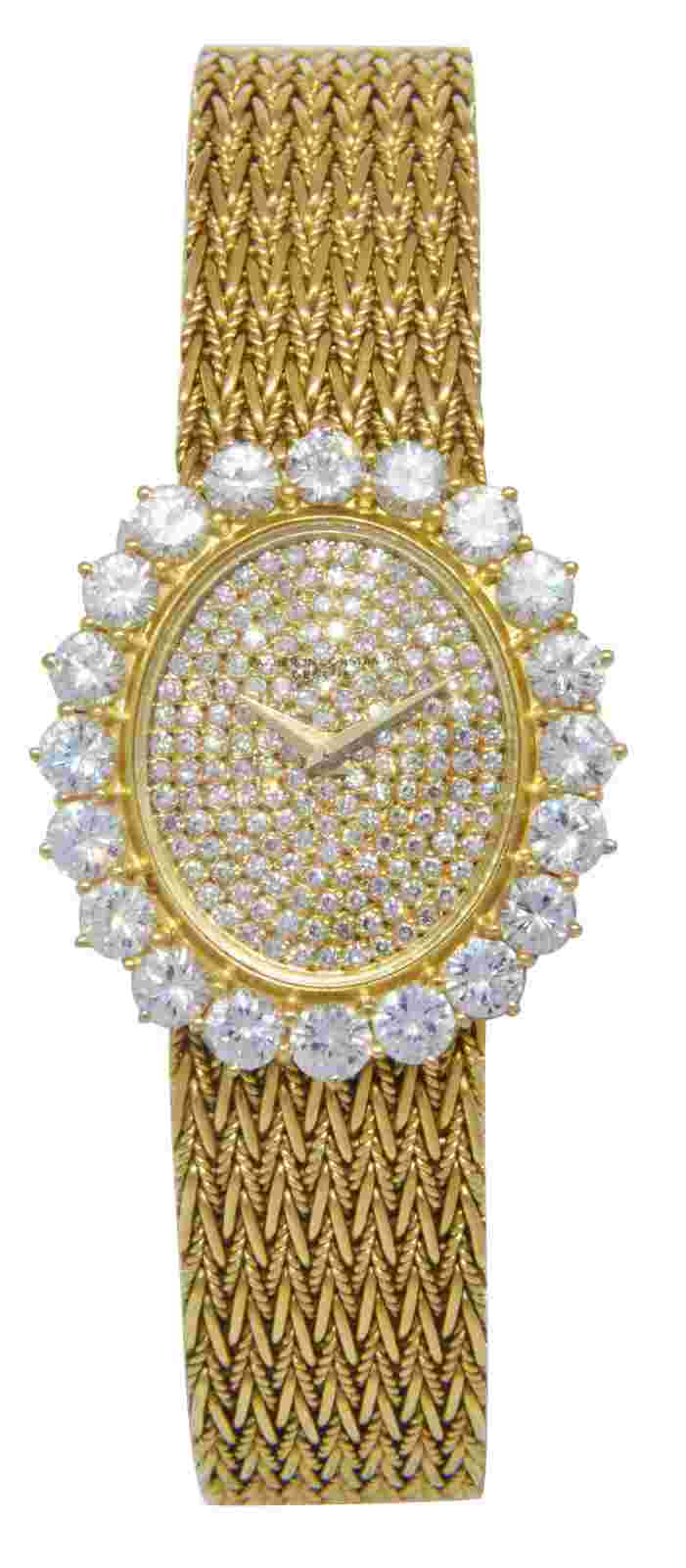 Vacheron Constantin Vintage 18k Yellow Gold  Diamond Ladies 25mm Manual Watch