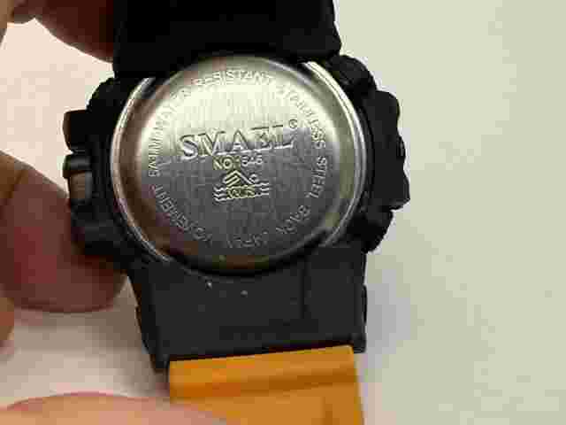 SMAEL No.1545 Military Dual Time Quartz Analog Digital Men's Watch - Orange