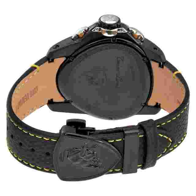Tonino Lamborghini Spyder 1117 Stainless Steel Chronographic Watch Black/Yellow