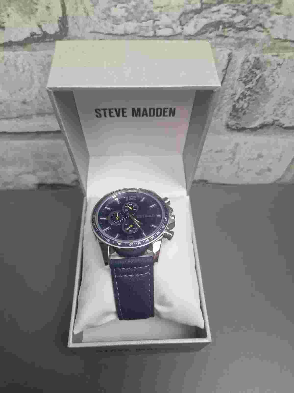 Steve Madden mens watch New In Box, Free UK Post, Xmas Gift, Blue