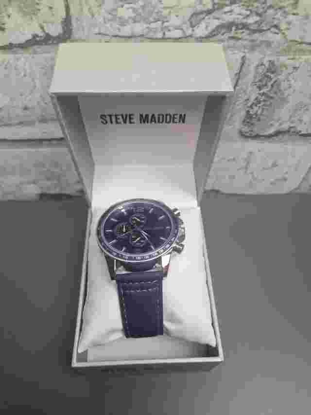 Steve Madden mens watch New In Box, Free UK Post, Xmas Gift, Blue