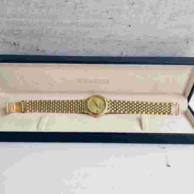 Bucherer Vintage Ref: 256.051 Quartz 18k Gold 26 mm Men