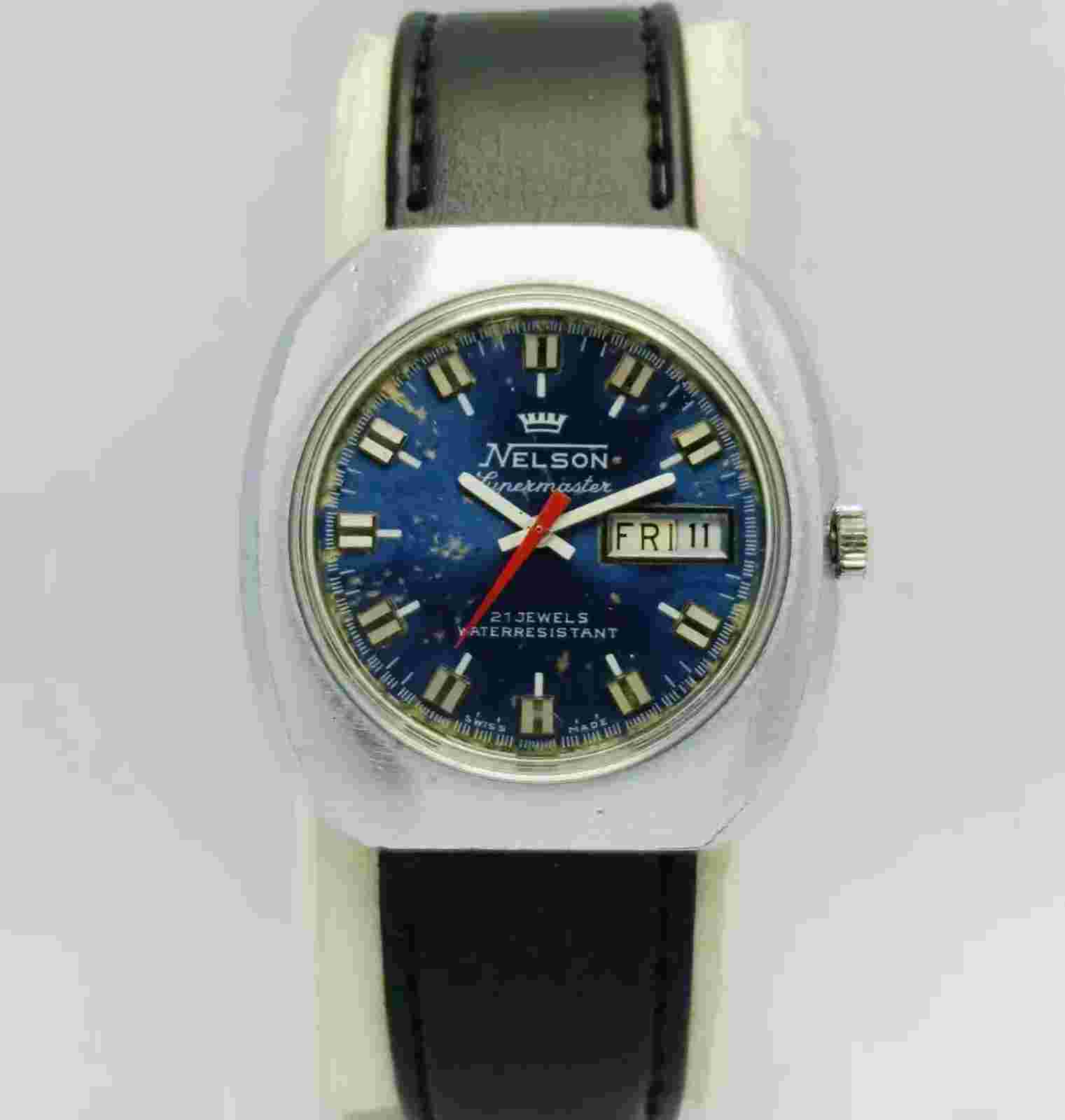 NELSON Supermaster Manual winding Day/Date Vintage Men’s watch FWD259NRZ5