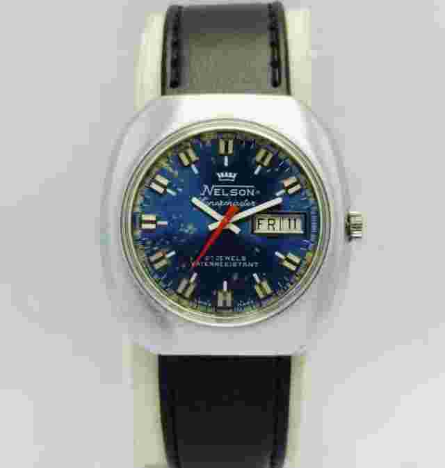 NELSON Supermaster Manual winding Day/Date Vintage Men’s watch FWD259NRZ5