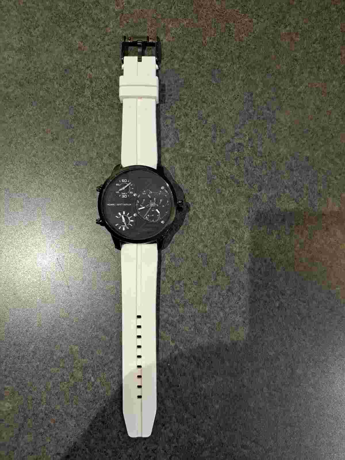 Black Marc Anthony Mens Watch W/ 3 Dials!! FMDMA141 251401