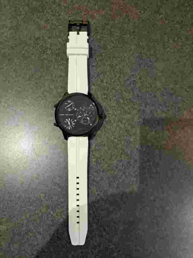 Black Marc Anthony Mens Watch W/ 3 Dials!! FMDMA141 251401