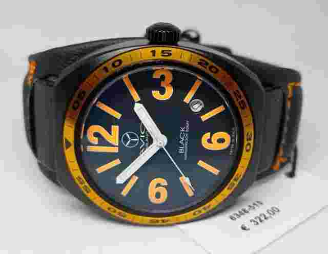 Men's Watch Aviator Black AVIO MILANO, Series Numbered, Movement Swiss, Date