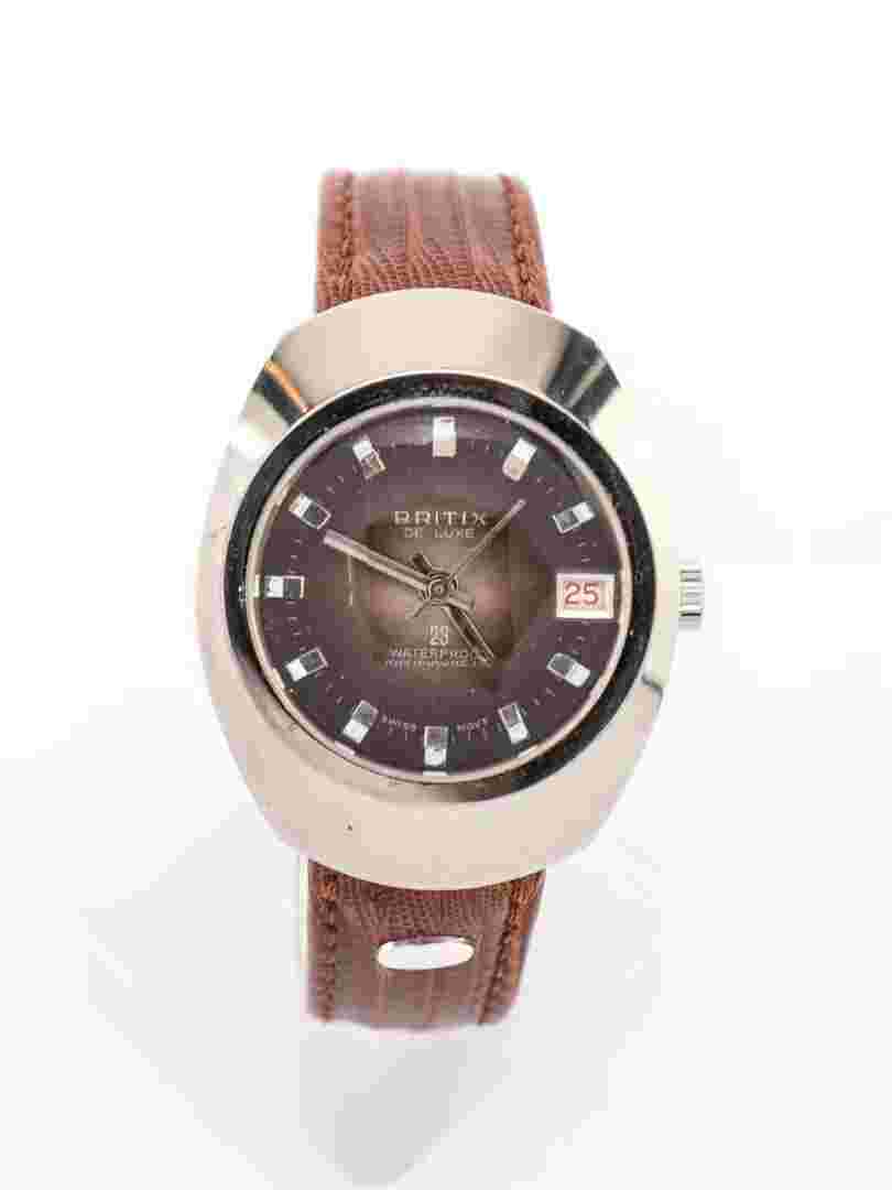 Very Nice 60's Unworn Britix Swiss Wrist Watch for Men