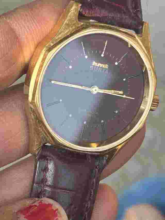 Hmt Surya 17 Jewels Rare Brown Choco Dial  Mens Wrist Watch
