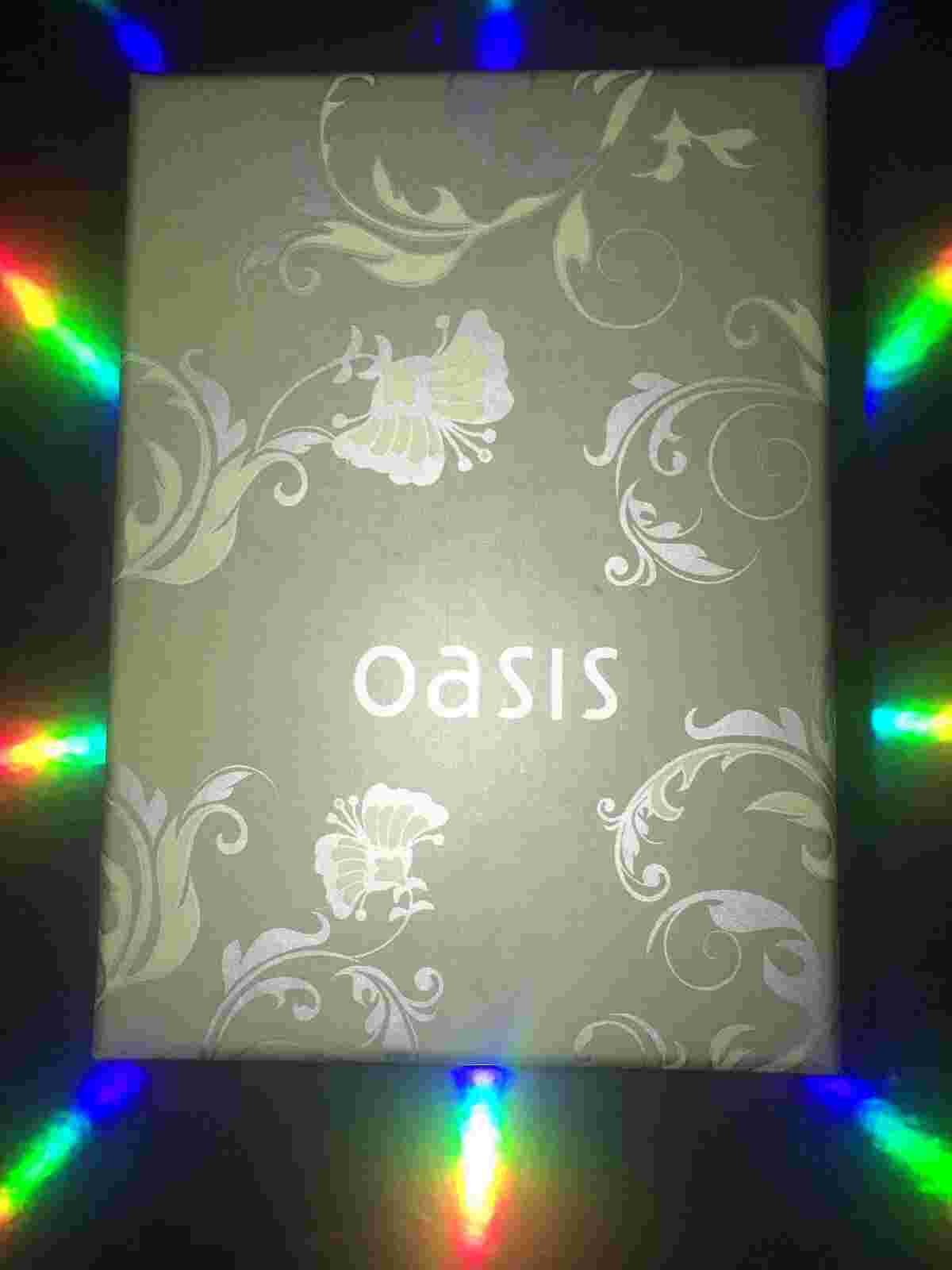 Ladies White And Gold Oasis Fashion Watch