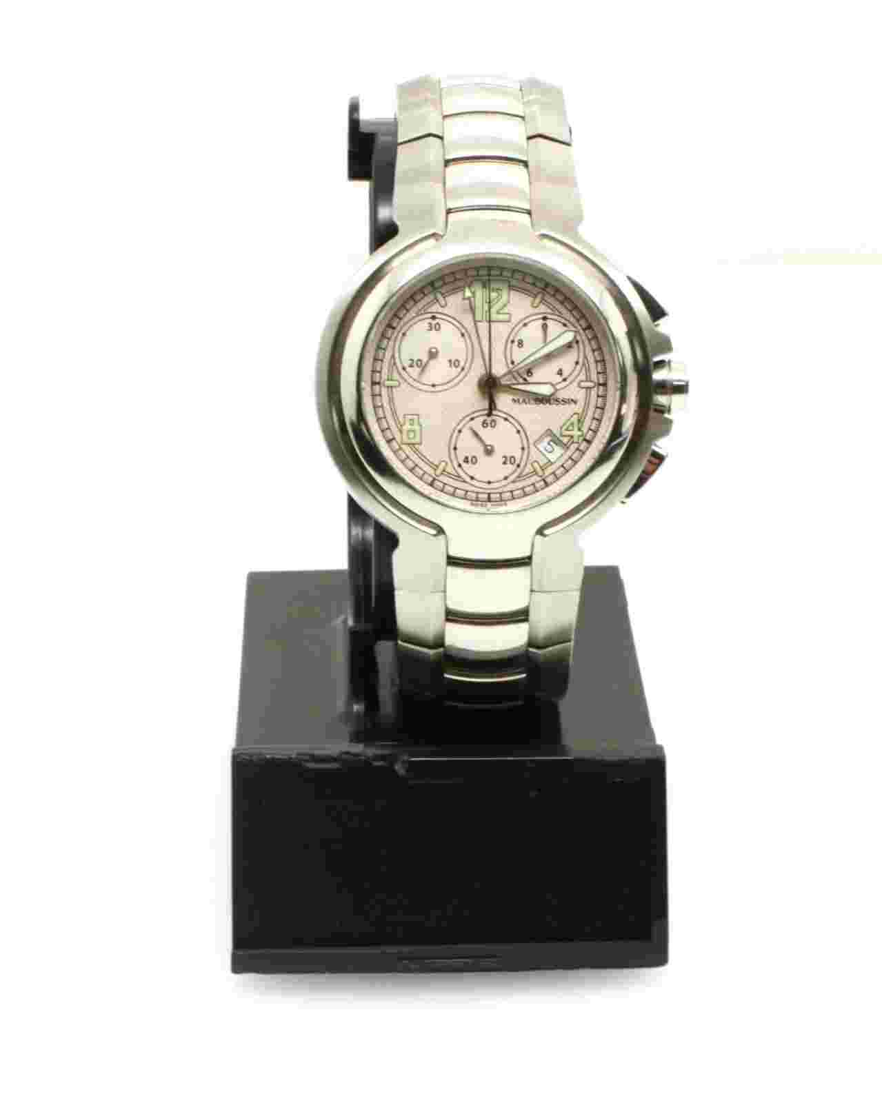 Mauboussin Chronograph Stainless Steel Watch 463