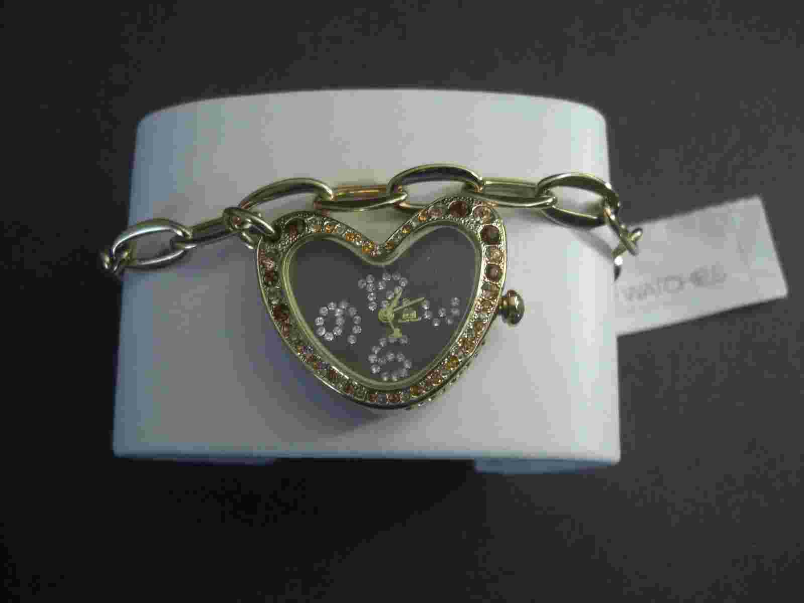 JLO Jennifer Lopez JL/2085 Silver Tone Quartz Analog Ladies Watch Sz. 6 3/4"