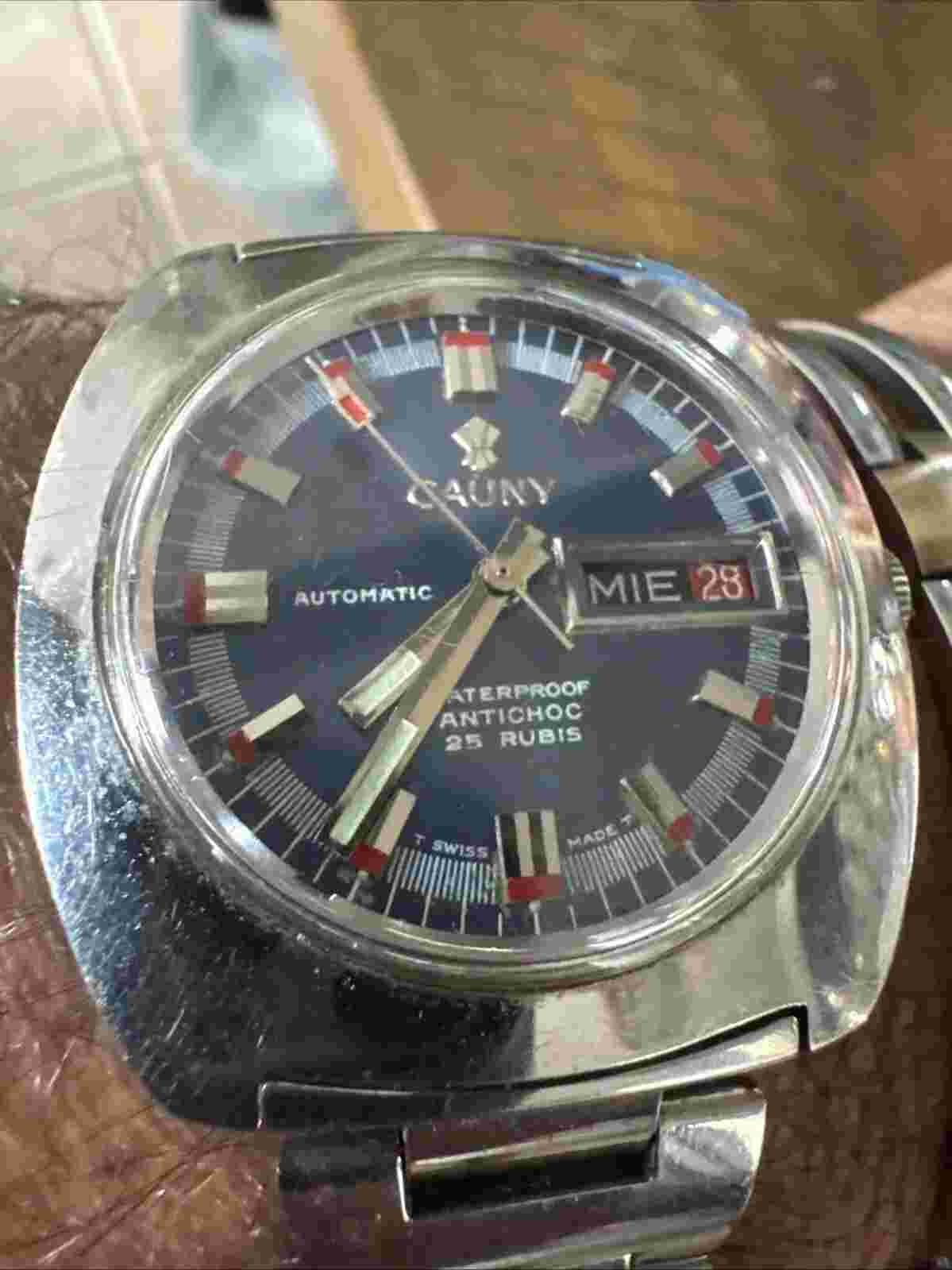 Cauny  Prima  Watch Blue  Dial Date Cauny  Swiss