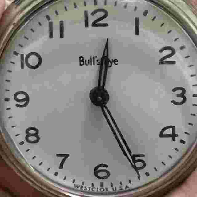 VINTAGE BULL'S EYE PENDANT POCKET WESTCLOX USA MECHANICAL WATCH WORKS GREAT