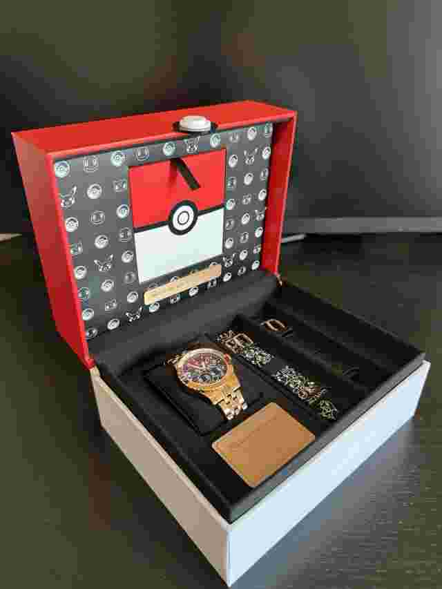 Pokemon x Fossil Kanto First Partners Rose Gold Steel Watch /1000 Limited Ed.