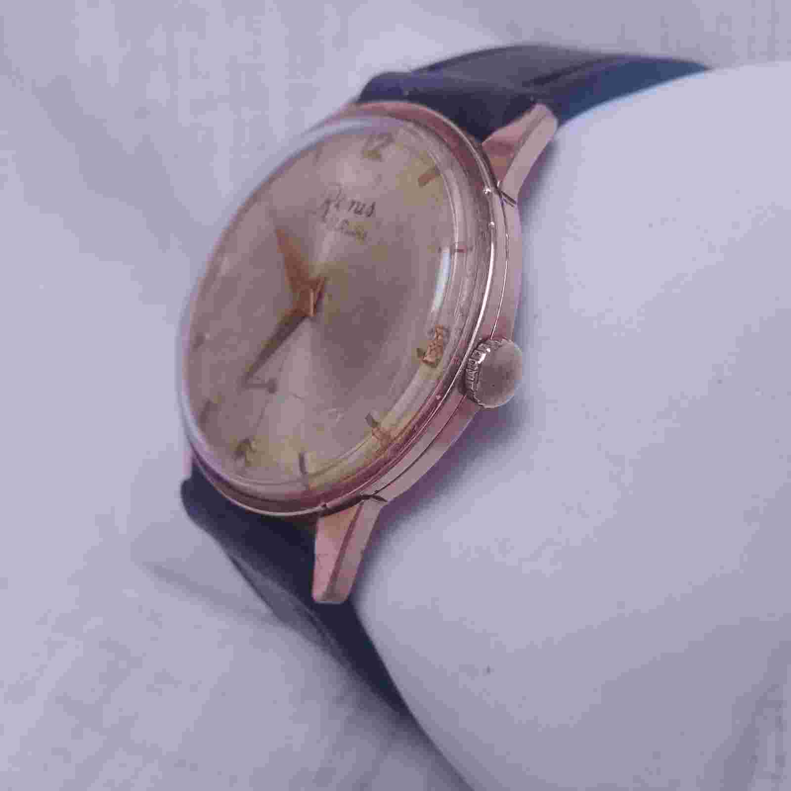 ANTIQUE RENIS CAL. AS 1130 MECHANICAL 17 RUBIS WRIST WATCH WORKING