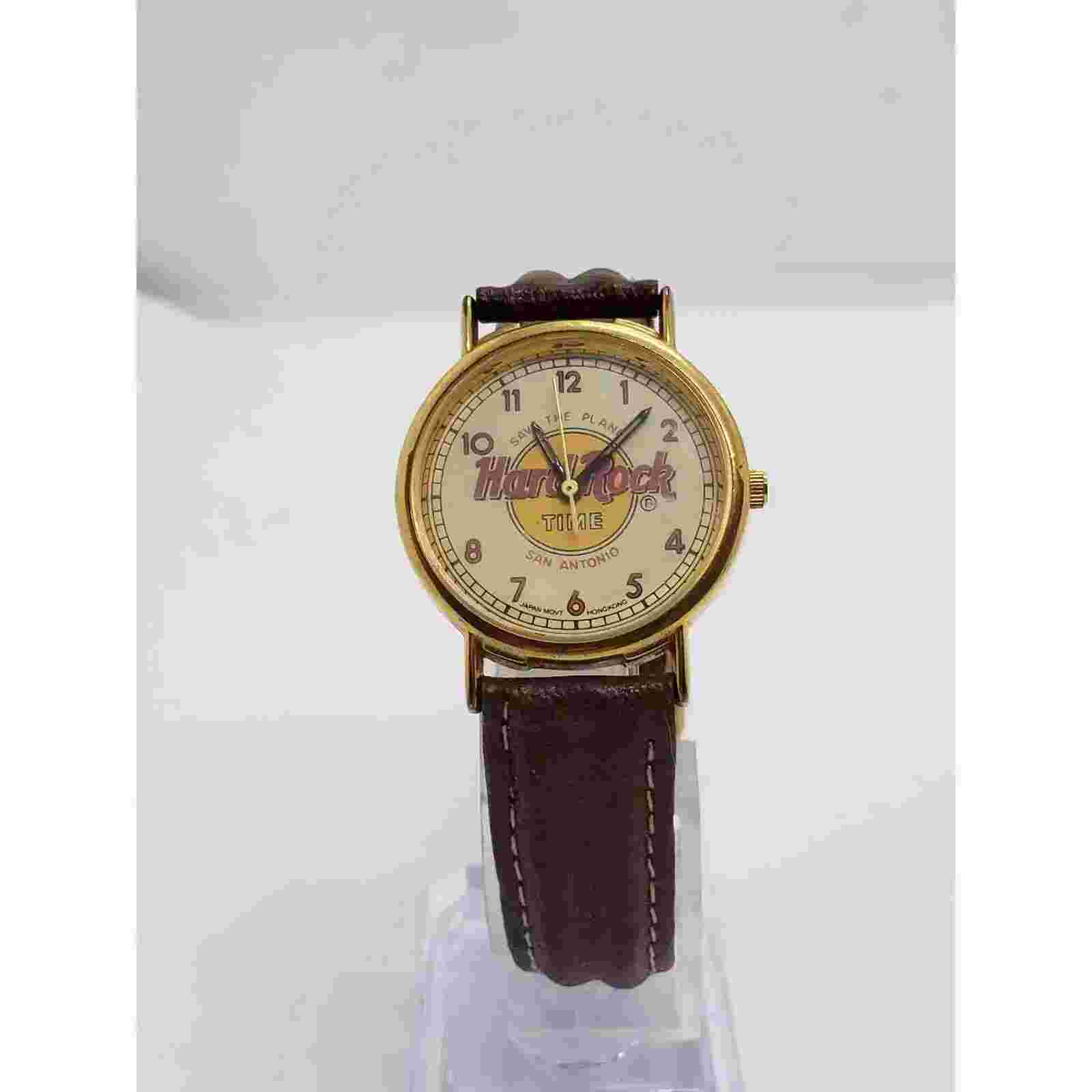 Hard Rock Time, San Antonio. 0185-13000. Hard rock logo on face. Working watch