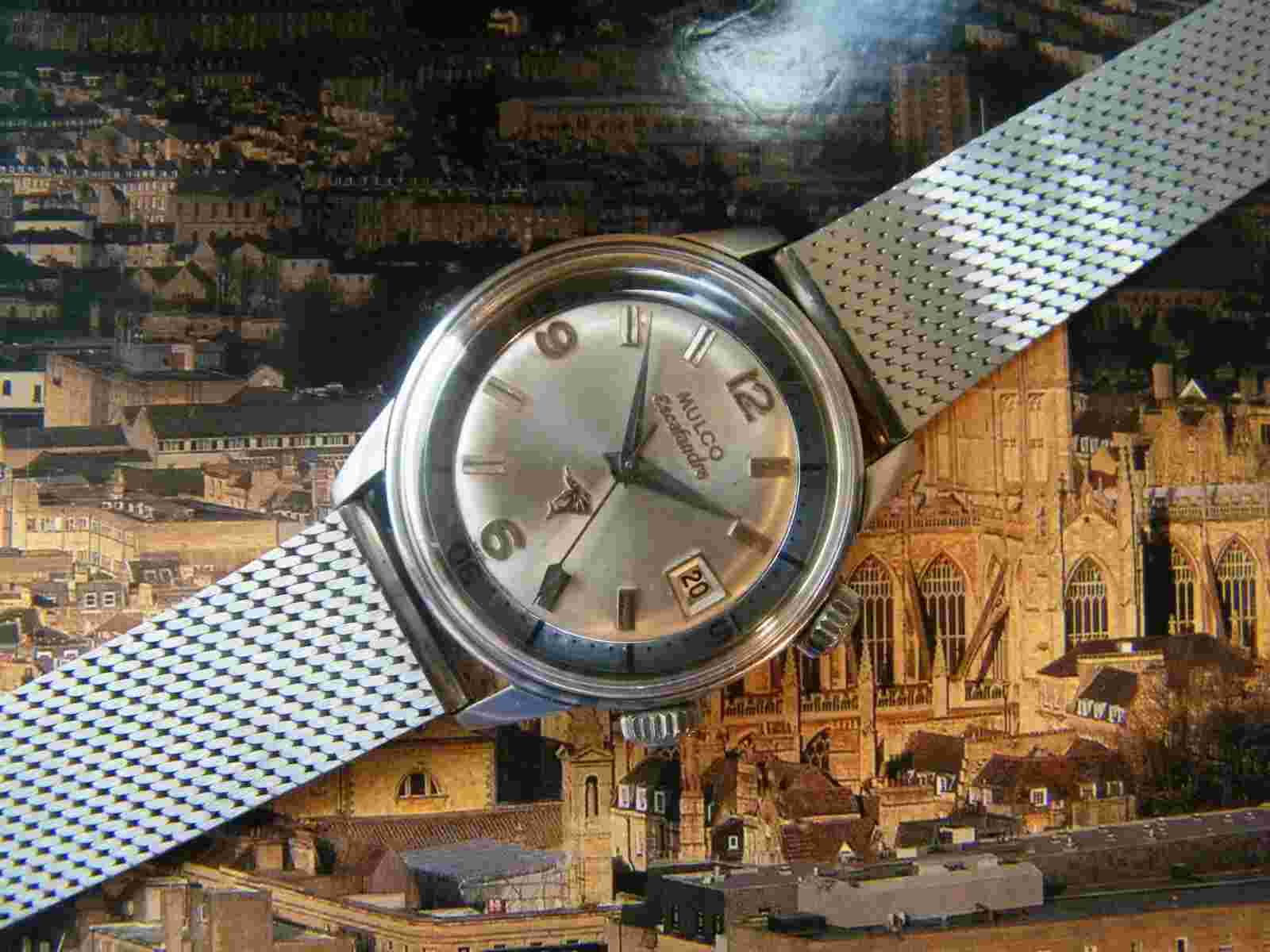 1960's MULCO ESCAFANDRA SUPER-COMPRESSOR STAINLESS-STEEL DIVERS WATCH