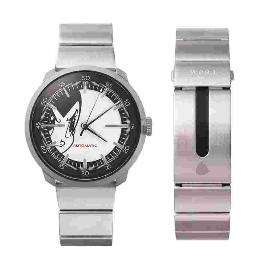 Sony Wena Wrist Three Hands Mechanical Silver Atom Edition Wnw-sb12a/s Astro Boy