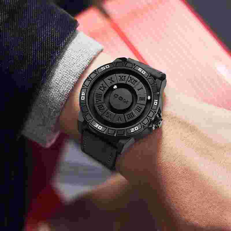 Magnetic Watch Luxury Scrolling Pointer Magnetic Force Waterproof Watch for Men