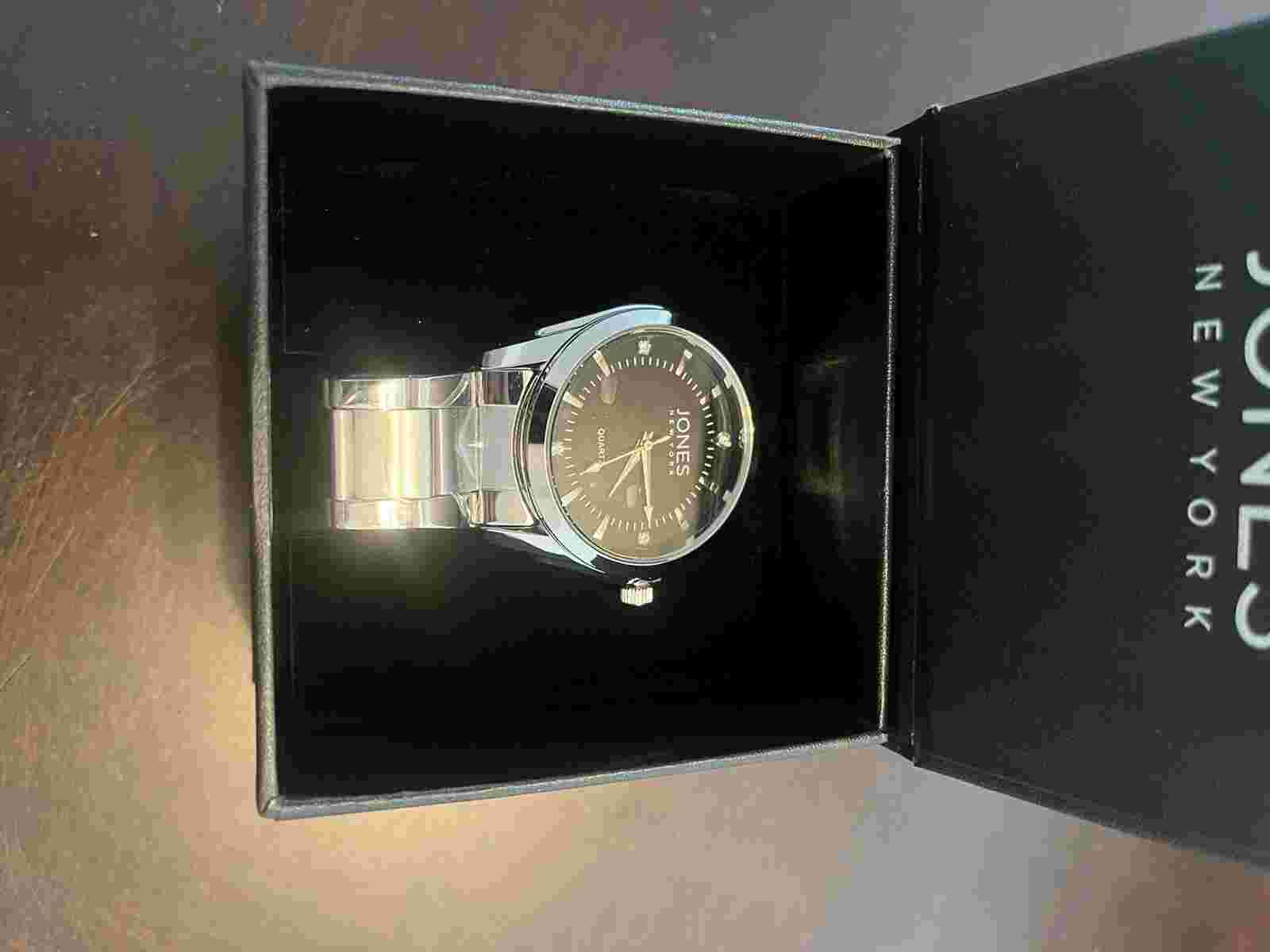 Jones New York Alexander Watch New with Box  - Stainless Steel