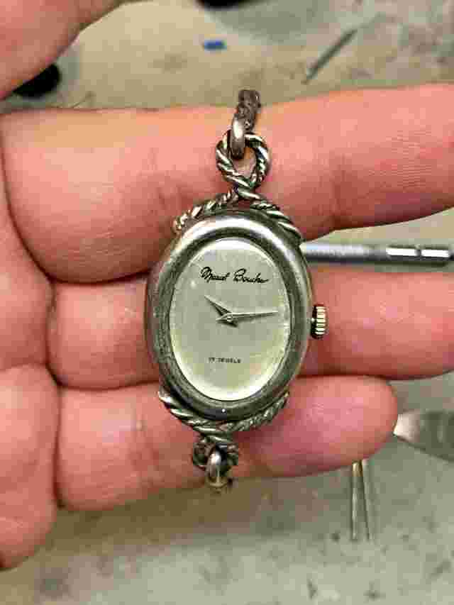 Marcel Boucher 925 Sterling Silver 17 Jewels Manual Wind Working Vintage Rare