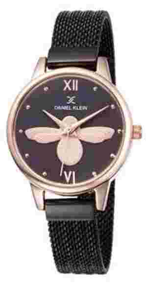 Daniel Klein Women's  Watch With Black Mesh Strap, DK11989-5