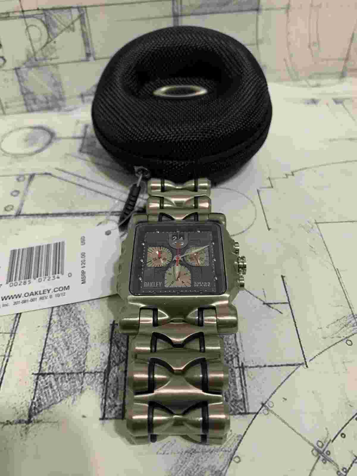 Oakley Minute Machine Watch, Titanium Bracelet, Oakley X Metal, Oakley TimeTank