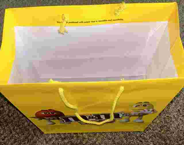 2 x M&M'S WORLD Paper Gift Bags 12x12x6 Bags