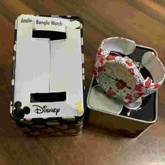 Disney Mickey Mouse Analog Bangle Watch-Working NIB