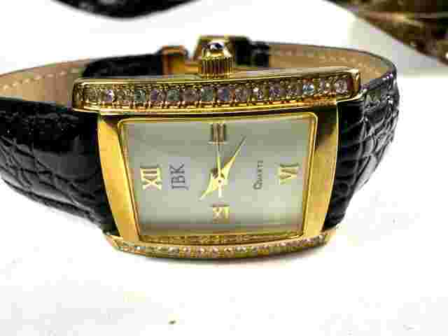 JBK Jacqueline Kennedy Camrose & Kross Watch Leather Band New Battery  Runs