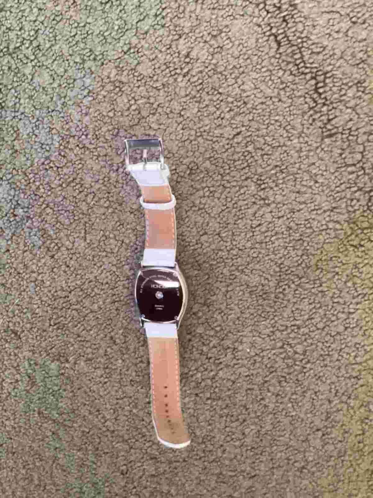 Honora Mother-of-Pearl Watch IRIDESCENT w/FLOATING PEARLS Leather Band
