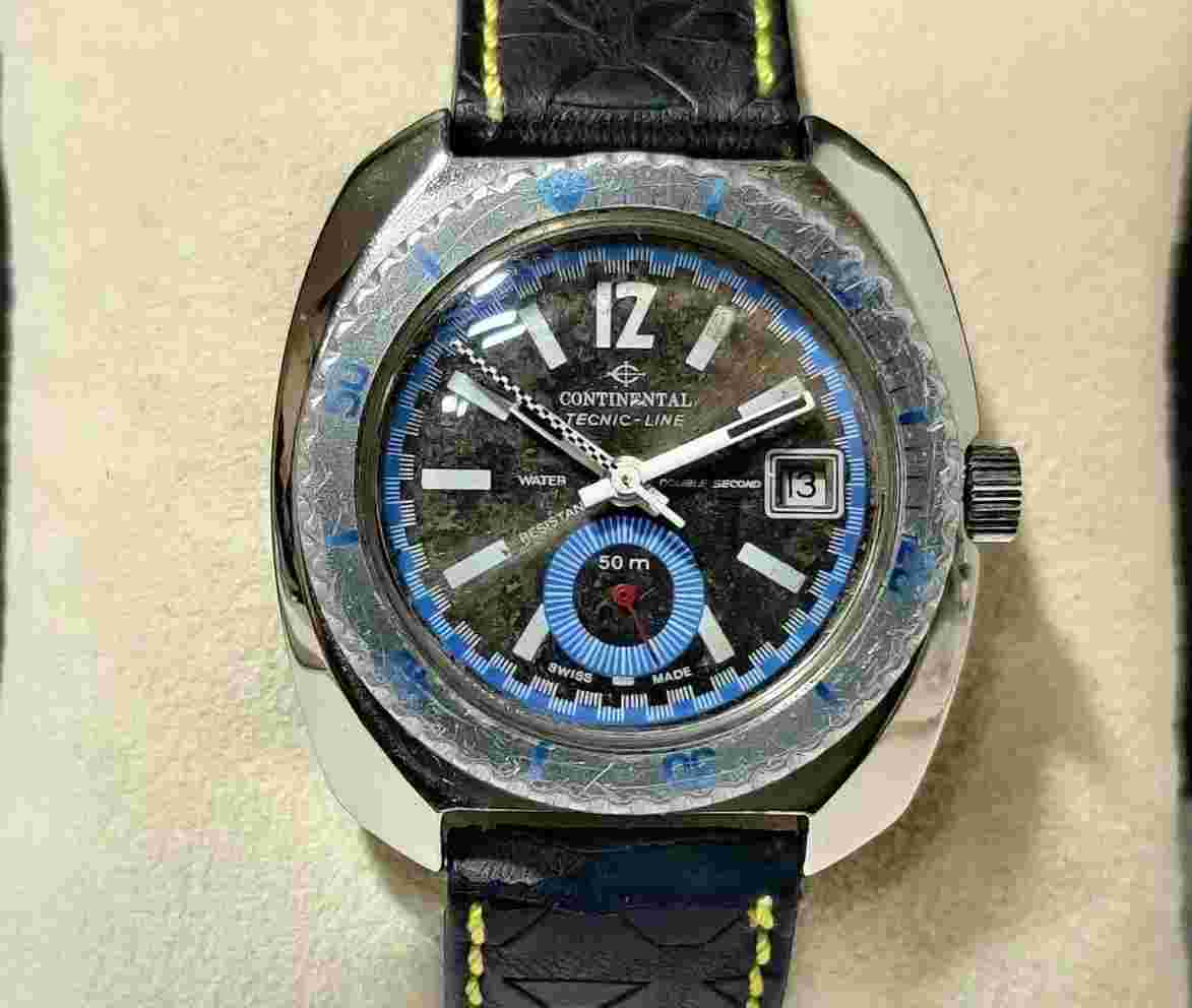 Vintage Continental Serviced 40mm Winding 1 Jewels Men's Wrist Watch IR32